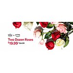 Amazon Prime Members: 2-Dozen Whole Trade Roses $20 (Valid In-Store)