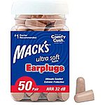 50-Pair Mack's Ultra Soft Foam Earplugs (32dB NRR) $5.04 w/ S&amp;S + Free S&amp;H