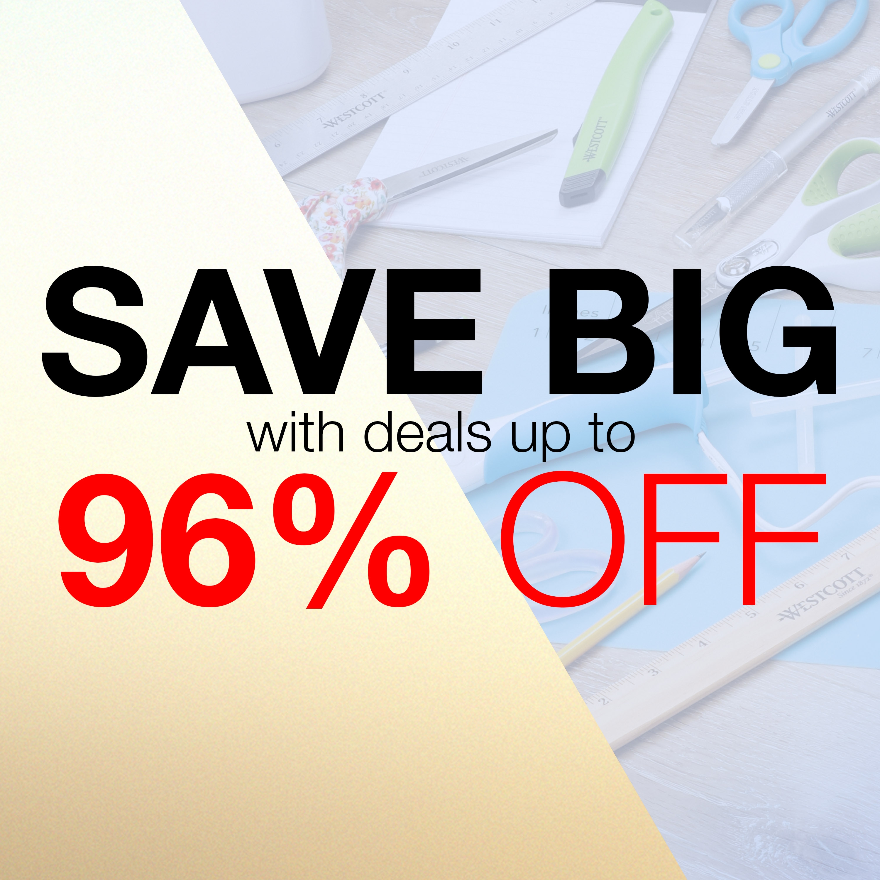 Westcott Clearance Sale: Up to 96% Off Office Supplies (Scissors, Erasers, Paper Cutters, Pencil Sharpeners & More) From $0.29 @ Westcott