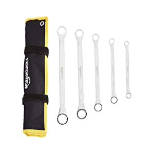 5-Piece AmazonBasics 45-Degree Offset Double Ring Wrench Set - SAE. $12.09
