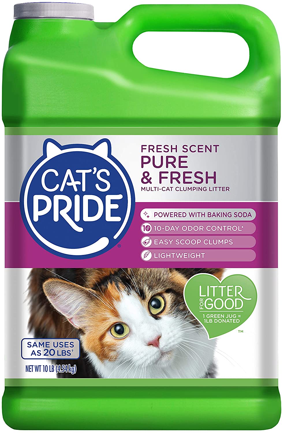10 Lbs Cat S Pride Pure Fresh Clumping Litter Fresh Scent
