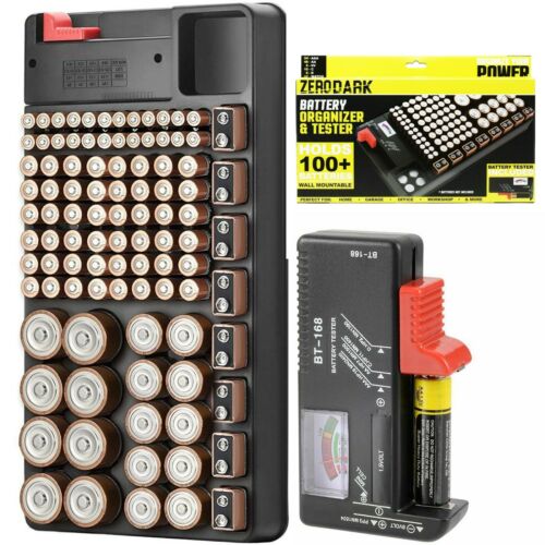 Zerodark Battery Organizer With Removable Battery Tester Holds 110 Batteries. $12 (eBay Daily Deal)