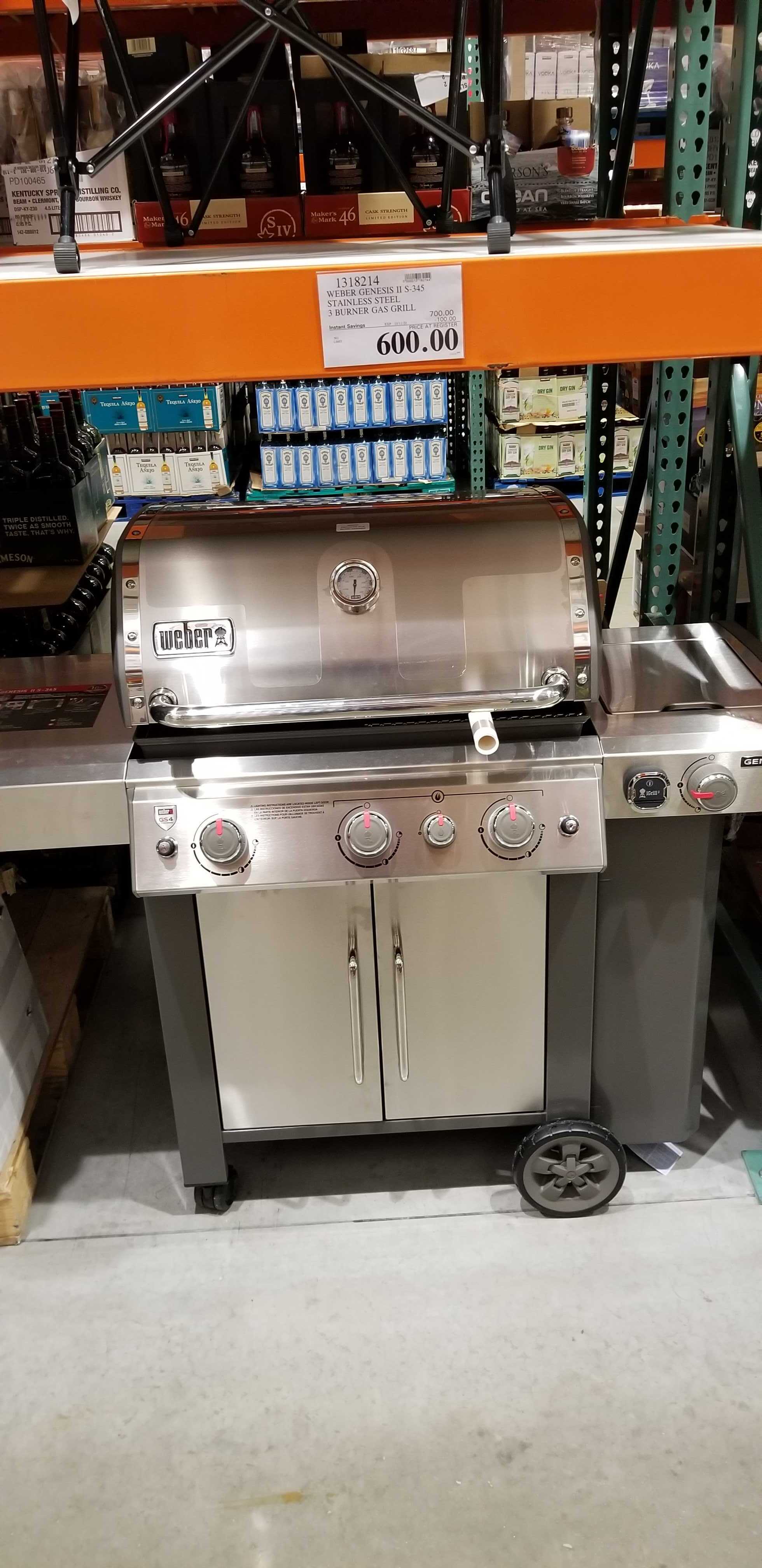 Weber Genesis Ii S 345 3 Burner Gas Grill 600 Costco In Store Ymmv