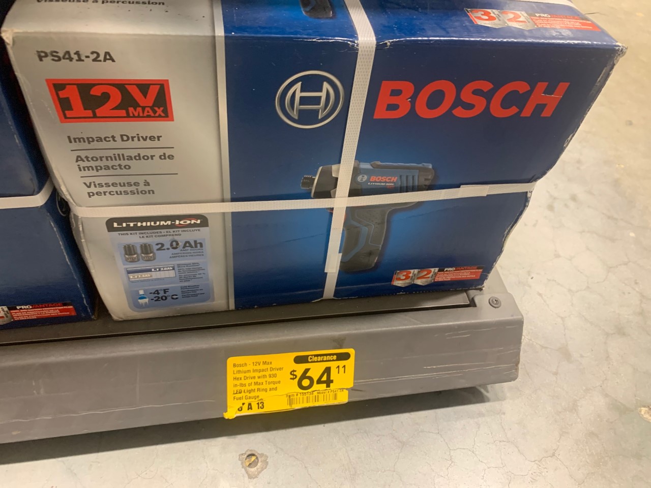 Bosch Impact Driver - Clearance InStore Only! $64.11