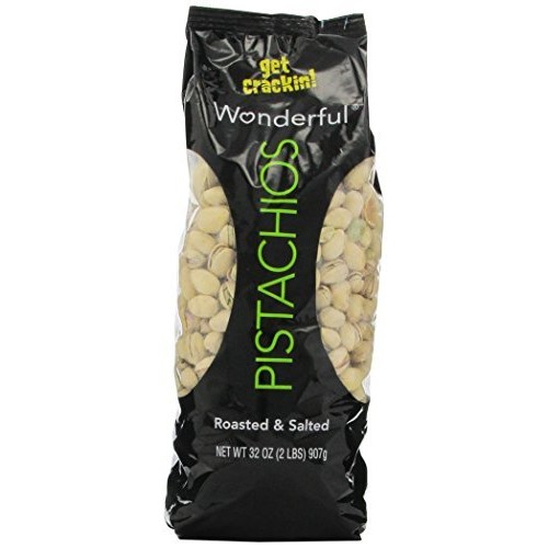 $9.98 /w S&S Wonderful Pistachios, Roasted & Salted, 32 oz Bag
