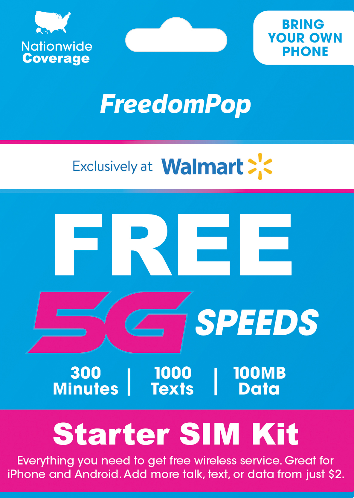 FYI - Freedompop: Buy Sim for $9.98 and Get Free 300 min, 1000 texts, 100mb Every Month