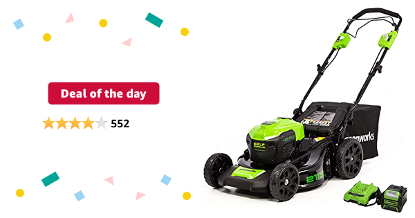 Likely Price Mistake: Greenworks 40V Brushless Self-Propelled Lawn Mower, 21-Inch Electric Lawn Mower, 5.0Ah Battery and Charger Included - $32.49