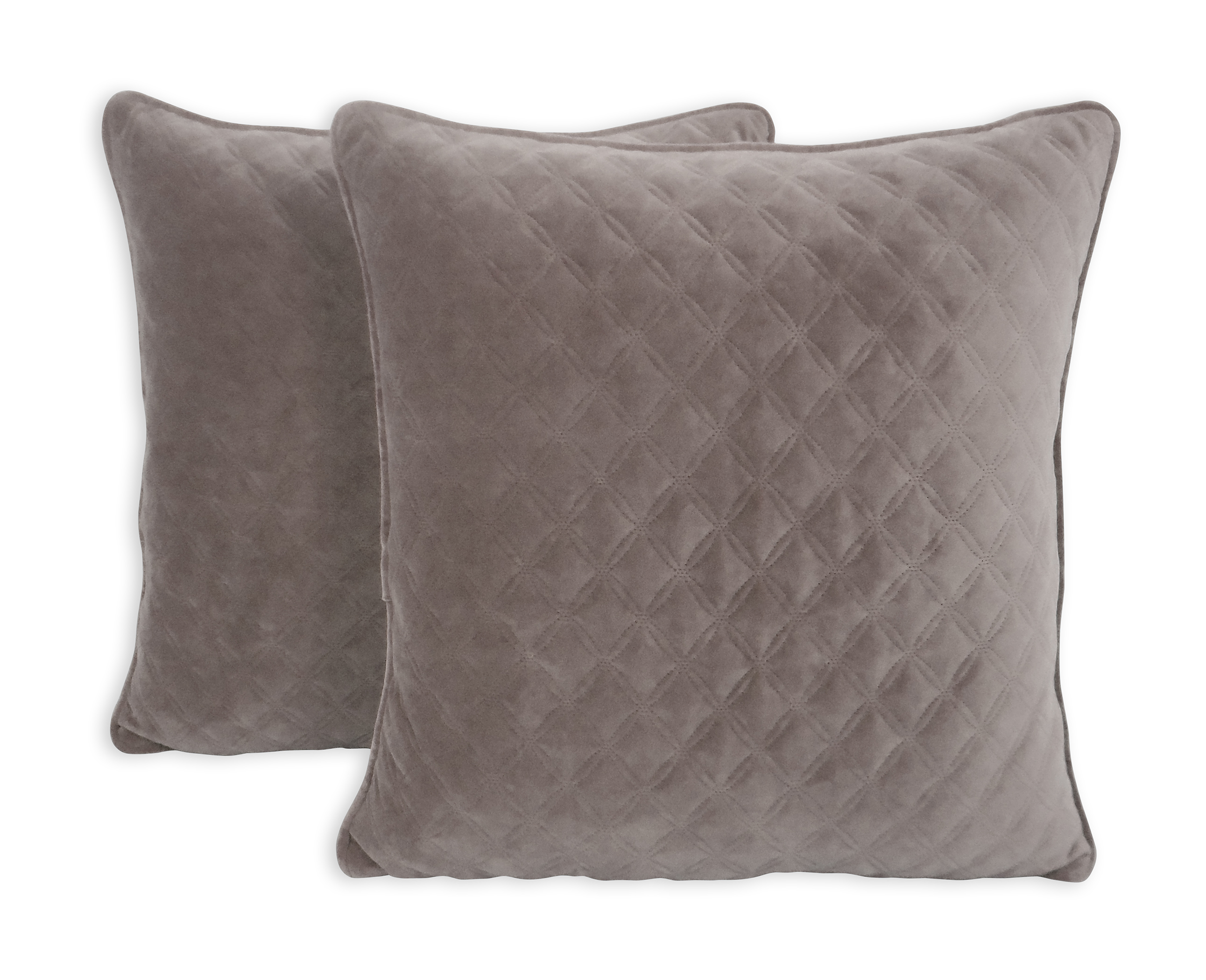 Better Homes & Gardens Quilted Velvet 19" x 19" Decorative Throw Pillow, 2 Pack, Select Colors $12 (Reg. $19.88)