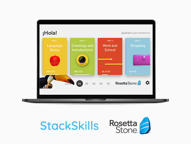 Rosetta Stone All Languages + StackSkills Unlimited (Lifetime Subscription) $148.98