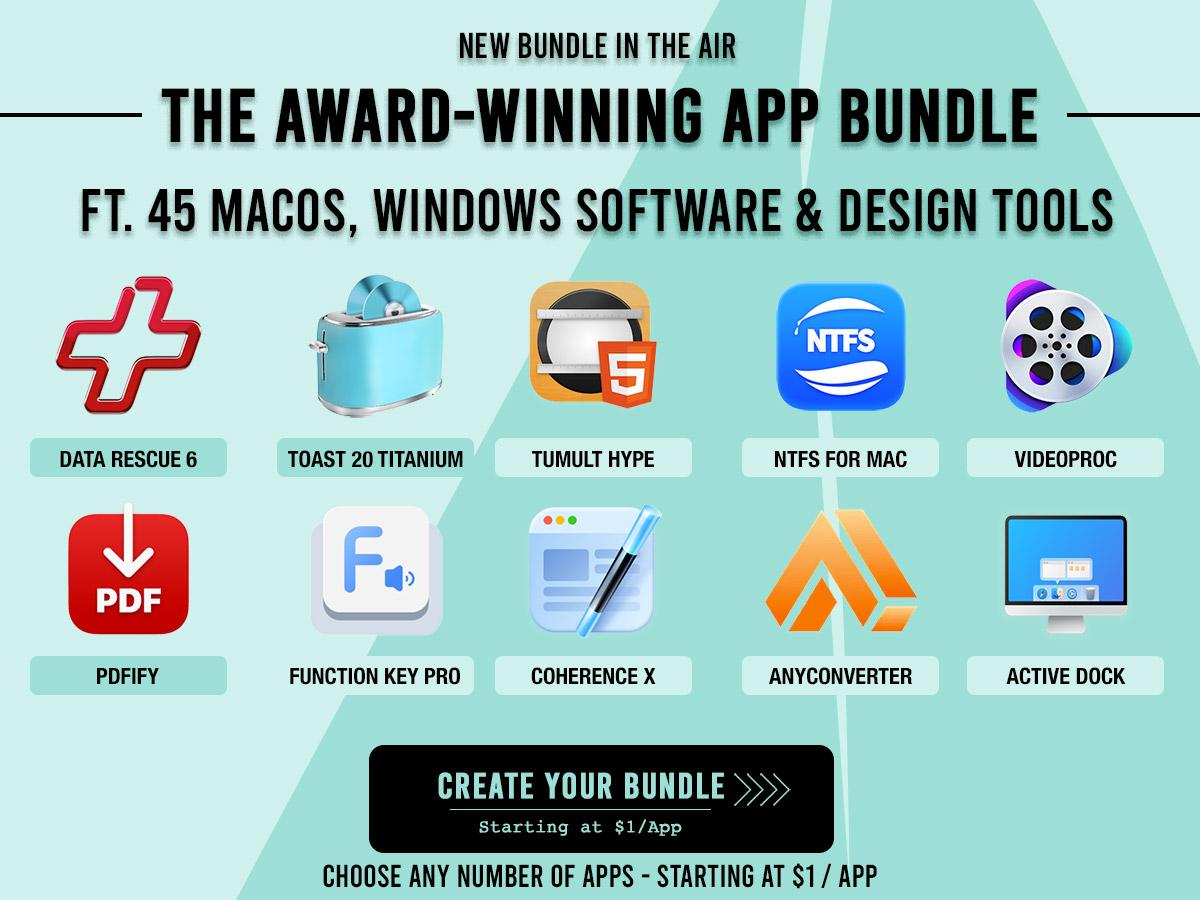 Award-Winning Mac App Bundle Sale: Toast 20 Titanium, Data Rescue 6 & More