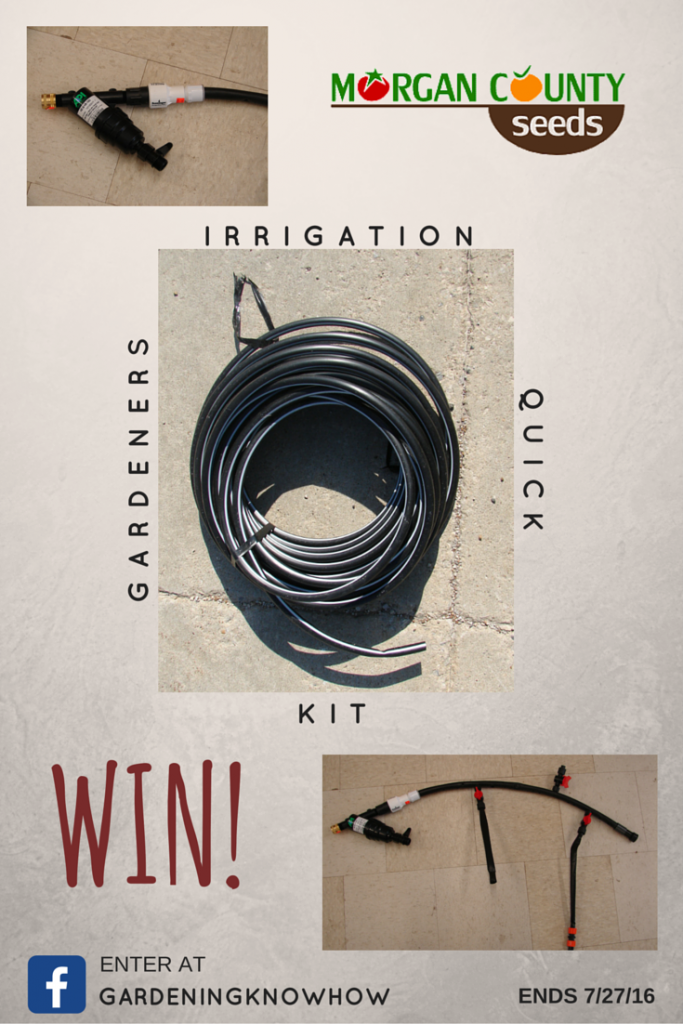 Morgan County Seeds - Gardeners Irrigation Quick Kit Giveaway - 2 Winners - Ends 7/27/16 - US 18+ - Facebook required