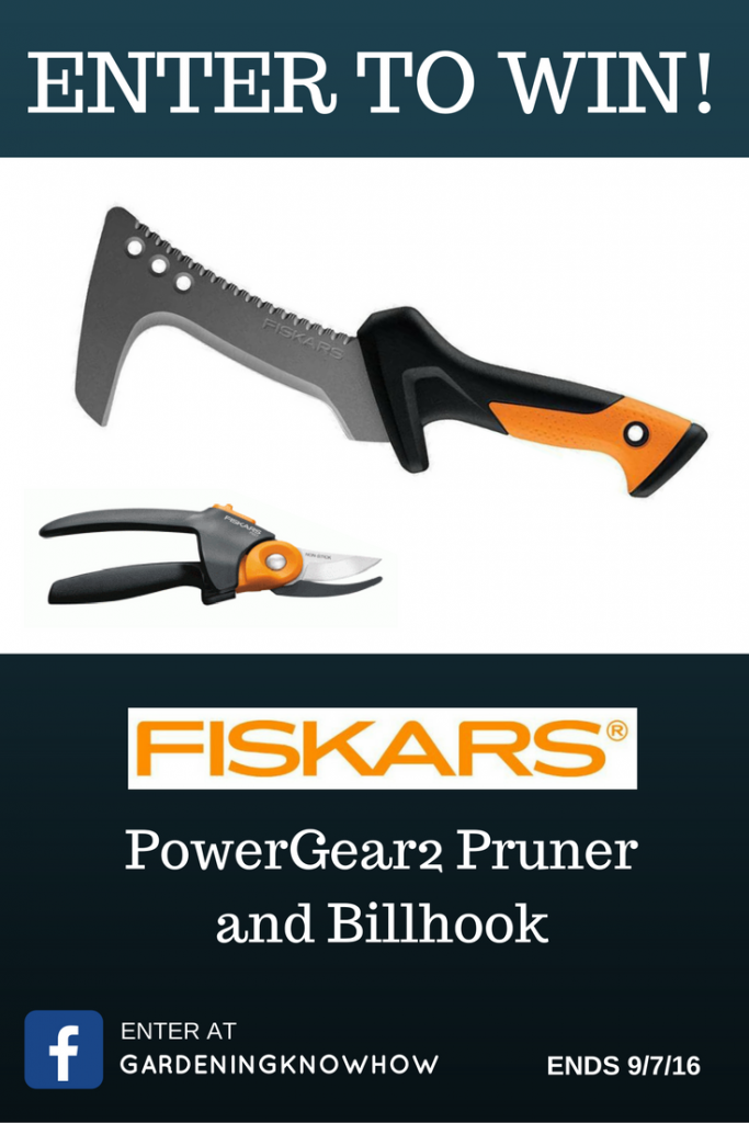 FISKARS PowerGear2 Pruner and Billhook Giveaway - Ends 9/7/16 - US 18+ - Facebook Required