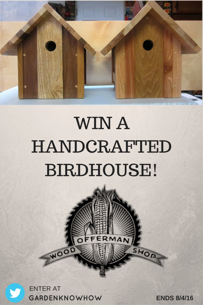 The Offerman Woodshop - Handcrafted Birdhouse - Ends 9/8/16 - US 18+ - Twitter Required