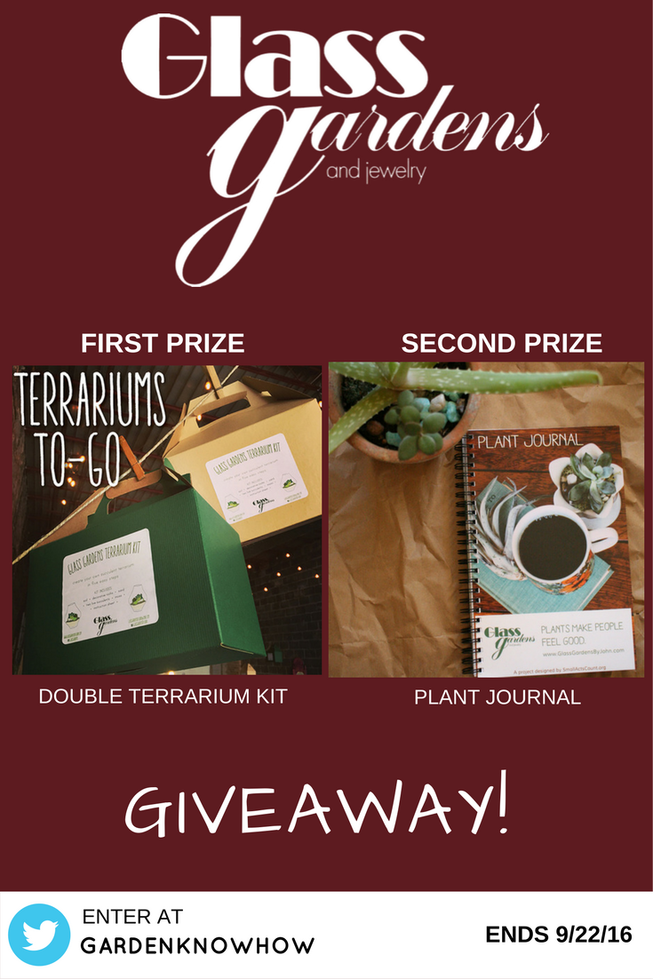 Glass Gardens Double Terrarium Kit and Plant Journal - Ends 9/22/16 - US 18+ - Twitter Required