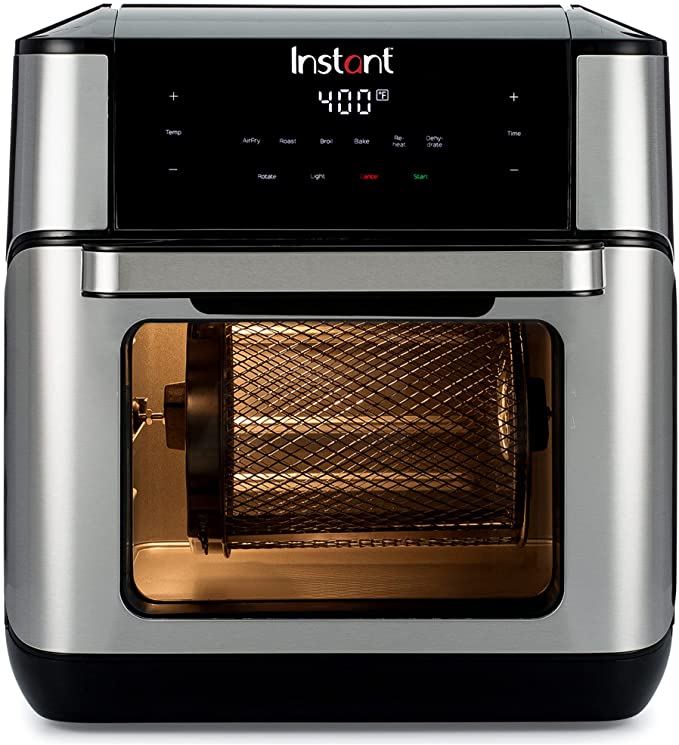 Instant Pot Vortex Plus 10 Quart Air Fryer, Rotisserie and Convection Oven, Air Fry, Roast, Bake, Dehydrate and Warm, 1500W, Stainless Steel and Black $99.95