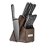 Cambridge Silversmiths Cambridge Nero 12-Piece Cutlery Set with Knife Block &amp; Reviews - Flatware - Dining - Macy's - $84.99
