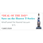 Amazon Deal Of the Day: Hoover Vacuum Cleaner T-Series WindTunnel Pet Rewind Bagless Corded Upright Vacuum UH70210 $75 orig. $115 + FS!