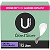 [S&amp;amp;S] $4.58: 112-Count U by Kotex Clean &amp;amp; Secure Panty Liners, Light Absorbency, Extra Coverage