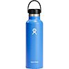$19: 21-Oz Hydro Flask Stainless Steel Standard Mouth Water Bottle with Flex Cap (Cascade Blue) at Amazon