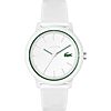 $61.70: Lacoste 12.12 Men's TR90 Case Quartz Watch with White Rubber Strap (Model: 2011169) at Amazon
