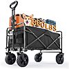 $32.98*: Sweetcrispy Collapsible Foldable Wagon Cart (39.5&amp;quot; x 18.5&amp;quot;, up to 360 lbs) at Amazon