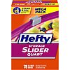 [S&amp;amp;S] $10.95*: 2 &times; 78-Count Hefty Slider Storage Bags (Quart Size) ($5.47 each) at Amazon
