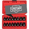 $22.97: 16-Piece Sunex 3/8 Inch Drive Low Profile Impact Hex Driver Set, SAE/Metric, 1/4 Inch - 3/4 Inch, 6mm - 19mm (3646) at Amazon