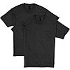 $8.15*: 2-Pack Hanes Men's 100% Ringspun Cotton Heavyweight Pocket T-Shirt (Black) at Amazon