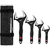 $20.99*: 4-Piece Amazon Basics Plumbing Adjustable Wrench Bundle at Amazon