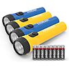 [Prime] $6.09*: 4-Count Eveready LED Flashlights w/ Batteries (Blue/Yellow) at Amazon