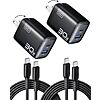 $8.41: INIU USB C Charger Block, 2-Pack 30W PD Fast Charging, [USB-C + USB-A] at Amazon