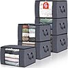 $8.73*: 6-Pack Fab Totes 60L Foldable Clothes/Blanket Storage Bags at Amazon