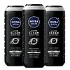 [S&amp;amp;S] $10.74*: 3-Pack 16.9-Oz Nivea Men DEEP Active Clean Charcoal Body Wash at Amazon ($3.58 each)