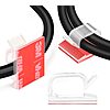 $8.09*: 120-Piece XHF 3/4&amp;quot; Adhesive Wire Cable Management/Organizer Holder Clips (Clear) at Amazon
