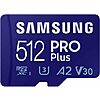 $34.99*: 512GB SAMSUNG PRO Plus U3 A2 V30 microSDXC Memory Card + Adapter at Amazon