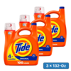 [S&amp;amp;S] $51.12: 3 &times; 132-Oz Tide Liquid Laundry Detergent (Original, 100 Loads) ($17.04 each) + $15 credit at Amazon