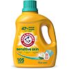 [S&amp;amp;S] $6.94: 105-Oz Arm &amp;amp; Hammer Sensitive Skin Liquid Laundry Detergent (Fresh, 105 Loads) at Amazon