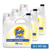 [S&amp;amp;S] $19.32: 3 &times; 117-Oz Tide Simply Liquid Laundry Detergent (Free &amp;amp; Sensitive, 89 Loads) ($6.44 each) at Amazon