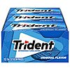 [S&amp;amp;S] $5.43: 12-Pack 14-Count Trident Sugar Free Gum (Original) at Amazon