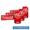 [S&amp;amp;S] $13.16*: 3 &times; 12-Pack 12-Oz Coca-Cola Soda Soft Drink ($4.39 each) at Amazon ($1.10 each)