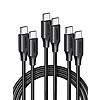 $9.49*: 3-Pack 6.6' UGreen 100W USB-C Fast Charging Cable (Black) at Amazon