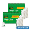 $32.98: 2 &times; 20-Count Scotch Magic Tape, 3/4 x 1000 Inches ($16.49 pack / 82.4￠ ea) at Amazon