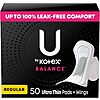 [S&amp;amp;S] $4.88*: 50-ct U by Kotex Balance Ultra Thin Pads w/ Wings (Regular Absorbency) at Amazon