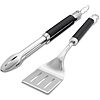$14.99: Weber Precision Tongs &amp;amp; Spatula Grilling Tool Set (Stainless Steel) at Amazon