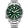 $312.50: Citizen Men's Eco-Drive Promaster Dive Fugu Automatic Stainless Steel Watch, Luminous, ISO Compliant, Silver/Green Dial at Amazon