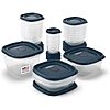 $22.11: 42-Piece Rubbermaid EasyFindLids Food Storage Containers in Special-Edition Insignia Blue at Amazon