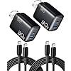 $8.41*: 2-Pack INIU Up to 30W PD Fast Charging USB C Charger Block (USB-C + USB-A; Black) at Amazon