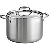 $35.98: 8-Qt Tramontina Signature Tri-Ply Clad Stainless Steel Stock Pot with Lid at Amazon