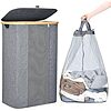 $14.99*: 100L Elong Home Laundry Basket w/ Removable Liner &amp;amp; Lid (Grey or Beige) at Amazon
