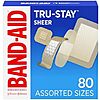 [S&amp;amp;S] $2.60*: 80-Count Band-Aid Brand Tru-Stay Sheer Strips Adhesive Bandages (Assorted Sizes) at Amazon